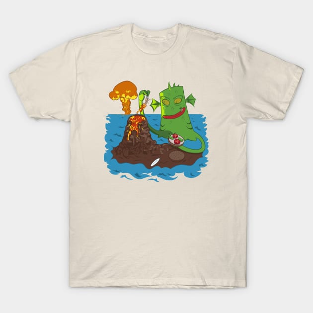 sea monster T-Shirt by juliusllopis